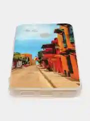 Небесно-голубой чехол для Xiaomi Redmi 10C / Poco C40, Сяоми Редми 10С / Поко С40, силиконовый, с рисунком