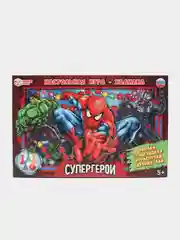 Настольная игра-ходилка "Супергерои" человек паук