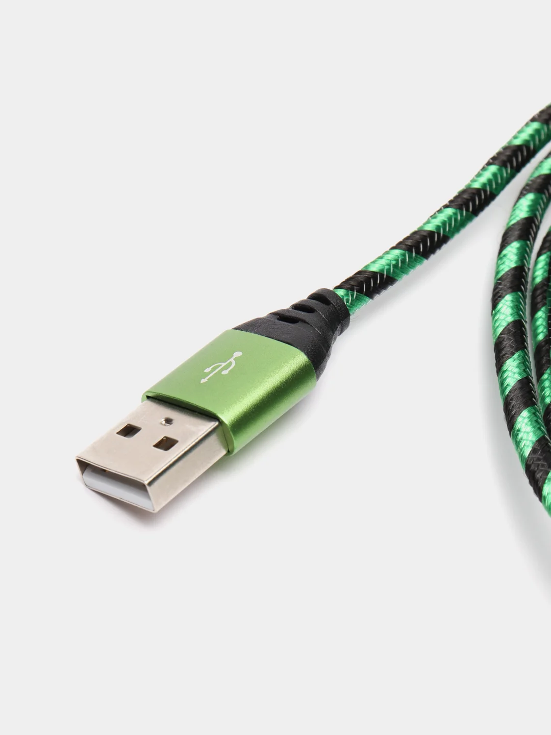 Зеленый быстрая зарядка, 3А, кабель USB Micro, Type-C, iPhone, Android, 3 метра