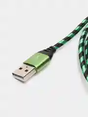 Зеленый быстрая зарядка, 3А, кабель USB Micro, Type-C, iPhone, Android, 3 метра