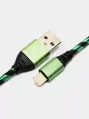 Зеленый быстрая зарядка, 3А, кабель USB Micro, Type-C, iPhone, Android, 3 метра