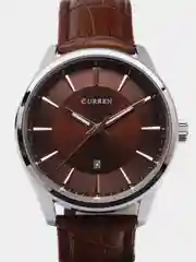 Коричневый мужские наручные часы Curren 8365 с календарем в подарочной упаковке
