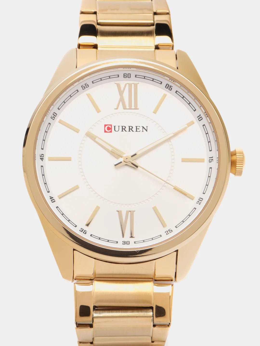 Желтый женские наручные часы Curren 9088 в подарочной упаковке