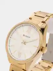 Желтый женские наручные часы Curren 9088 в подарочной упаковке