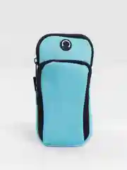 Синий сумка для бега. Сумка-чехол для смартфона на руку.