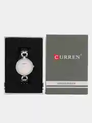 Серебряный женские наручные часы Curren 9052 в подарочной упаковке