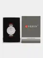 Коричневый женские наручные часы Curren 9056 в подарочной упаковке