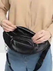 Черный поясная сумка, унисекс