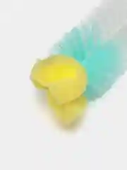 Зеленый ершик для мытья бутылок