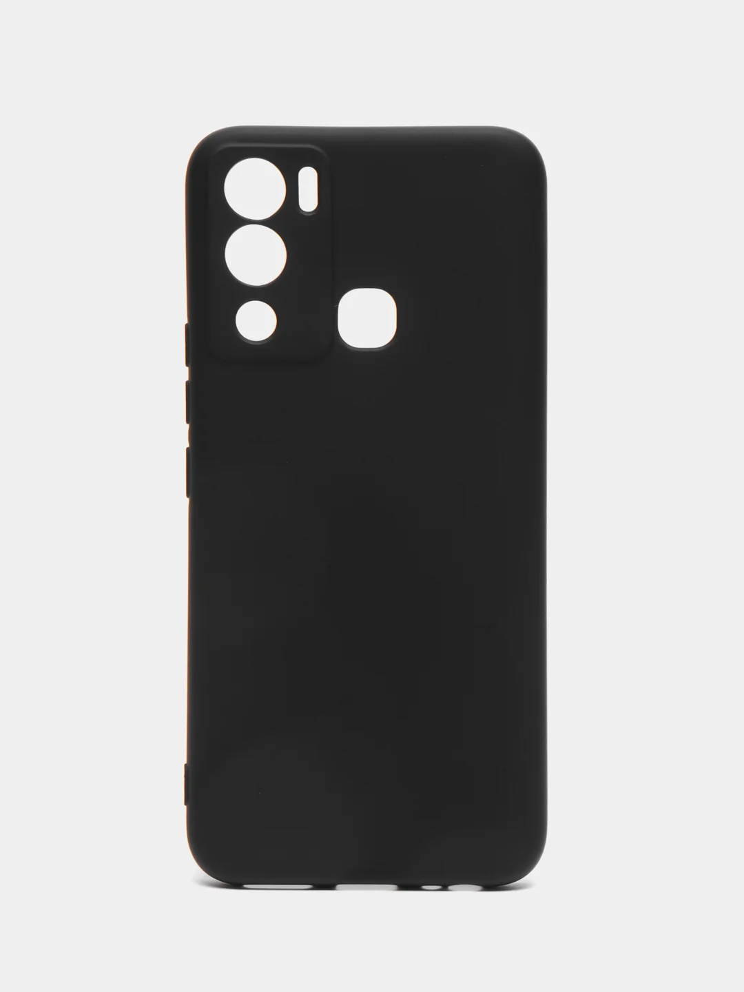 Черный чехол силиконовый Silicone Cover для Infinix Hot 12i (Инфиникс Хот 12Ай)