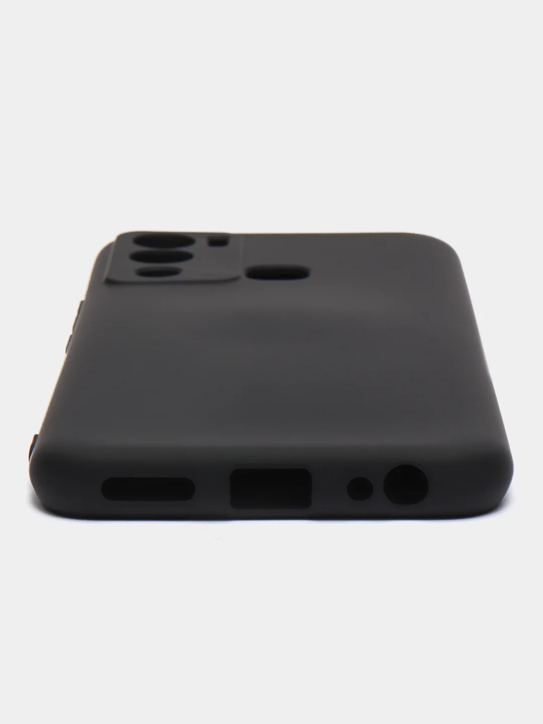 Черный чехол силиконовый Silicone Cover для Infinix Hot 12i (Инфиникс Хот 12Ай)