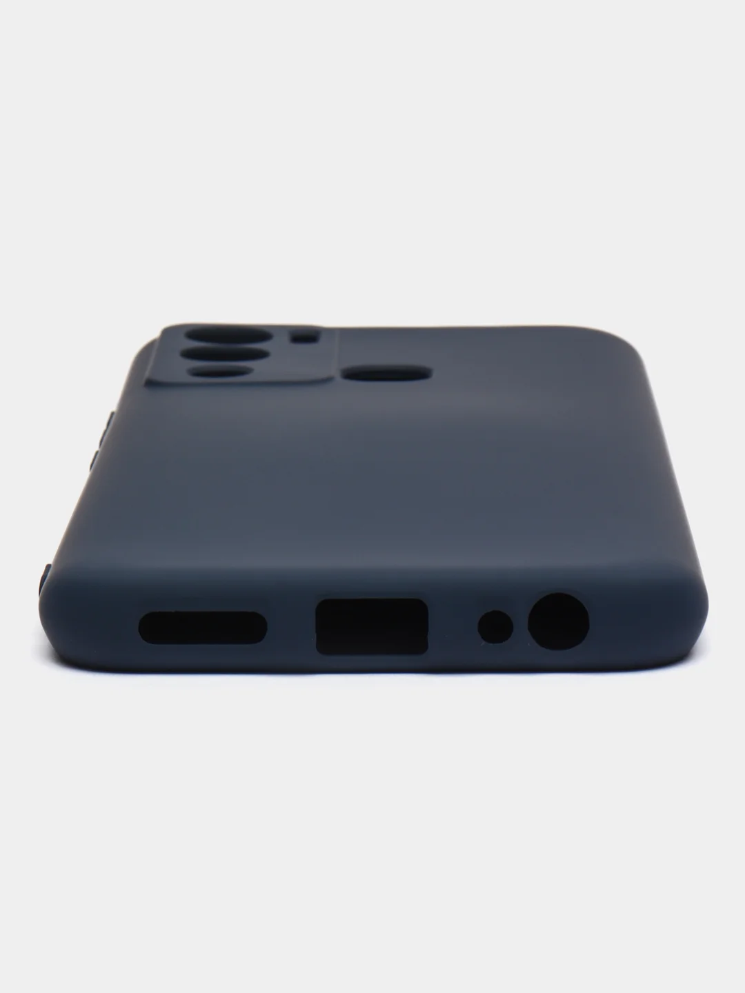 Темно-синий чехол силиконовый Silicone Cover для Infinix Hot 12i (Инфиникс Хот 12Ай)