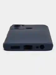 Темно-синий чехол силиконовый Silicone Cover для Infinix Hot 12i (Инфиникс Хот 12Ай)