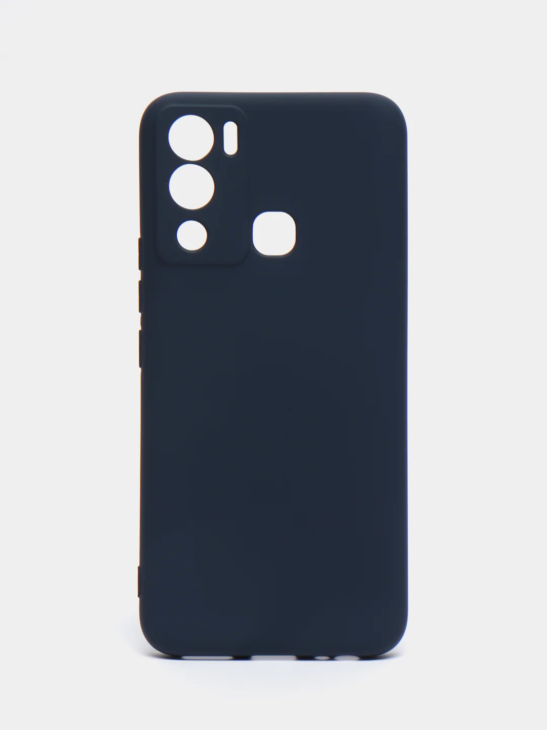 Темно-синий чехол силиконовый Silicone Cover для Infinix Hot 12i (Инфиникс Хот 12Ай)