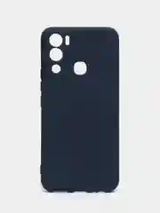 Темно-синий чехол силиконовый Silicone Cover для Infinix Hot 12i (Инфиникс Хот 12Ай)