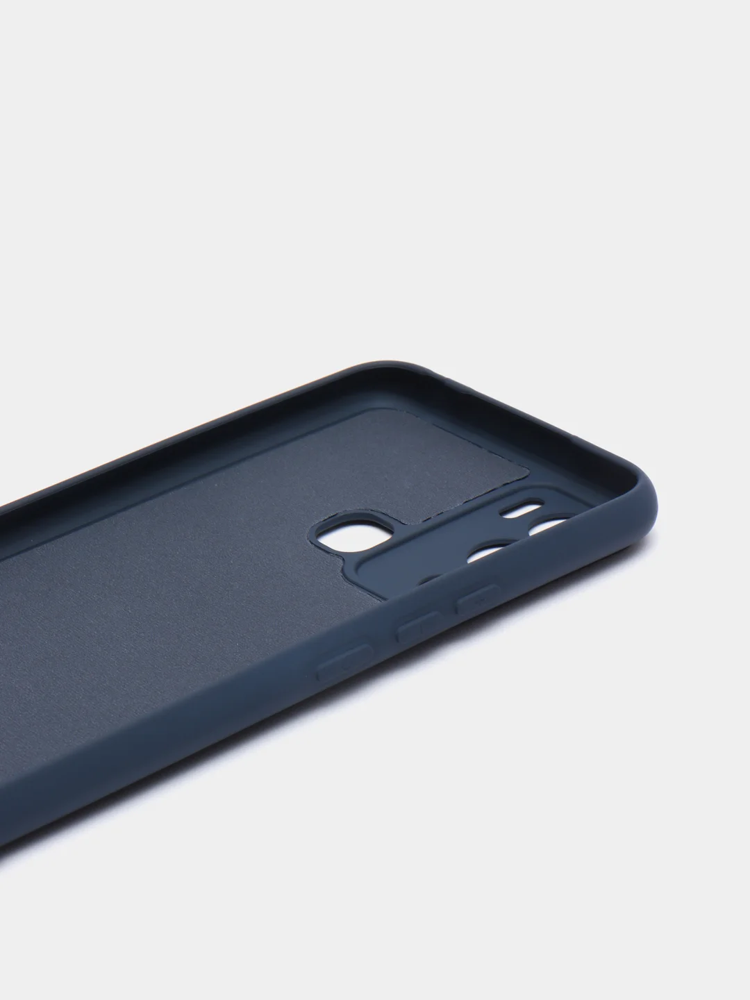 Темно-синий чехол силиконовый Silicone Cover для Infinix Hot 12i (Инфиникс Хот 12Ай)