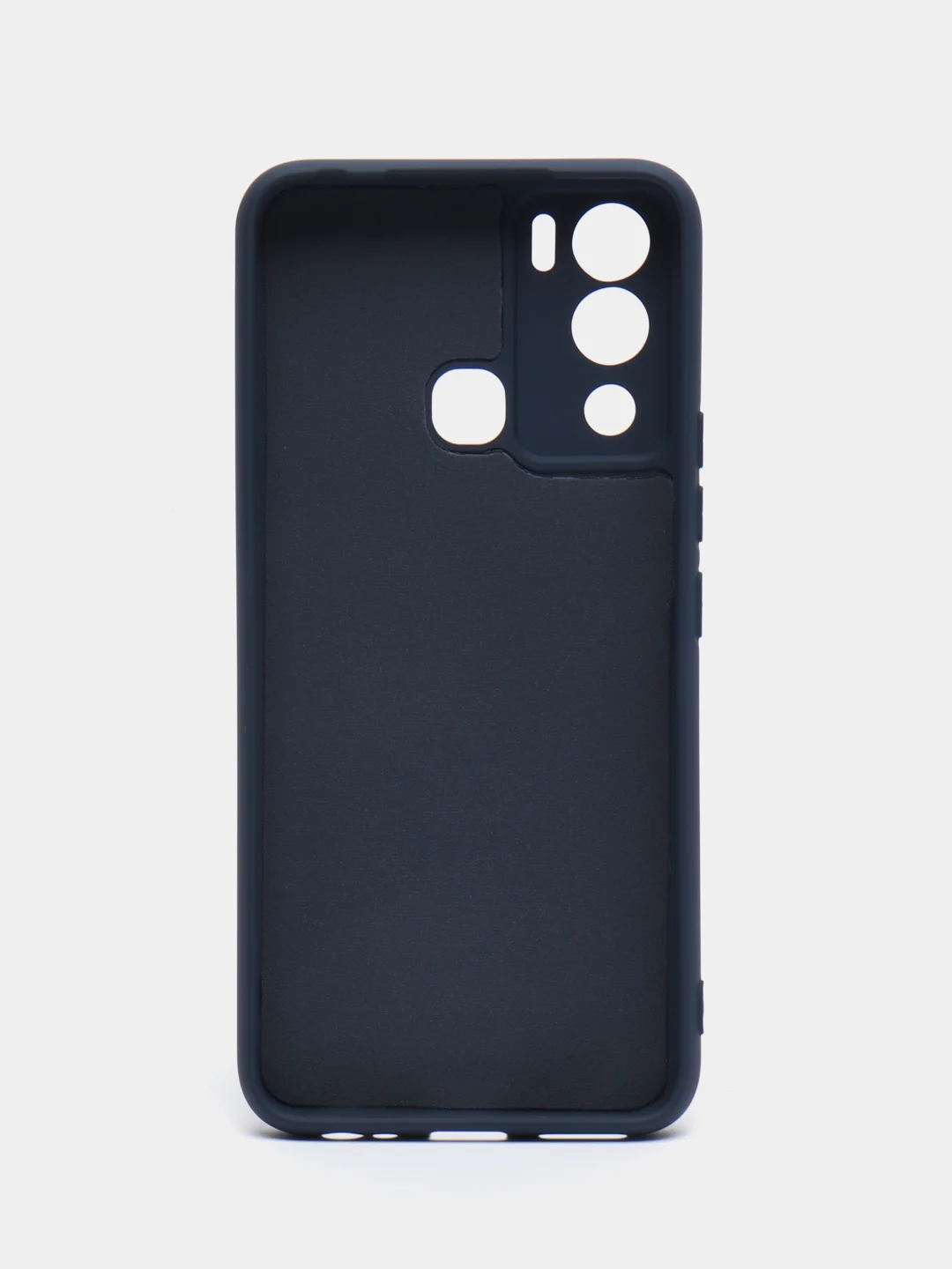 Темно-синий чехол силиконовый Silicone Cover для Infinix Hot 12i (Инфиникс Хот 12Ай)
