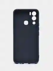 Темно-синий чехол силиконовый Silicone Cover для Infinix Hot 12i (Инфиникс Хот 12Ай)
