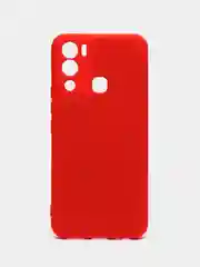 Красный чехол силиконовый Silicone Cover для Infinix Hot 12i (Инфиникс Хот 12Ай)