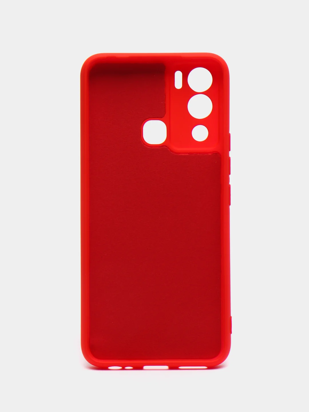 Красный чехол силиконовый Silicone Cover для Infinix Hot 12i (Инфиникс Хот 12Ай)