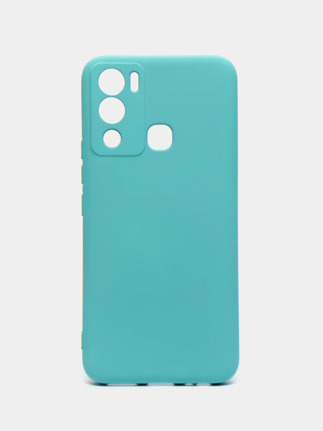 Бирюзовый чехол силиконовый Silicone Cover для Infinix Hot 12i (Инфиникс Хот 12Ай)
