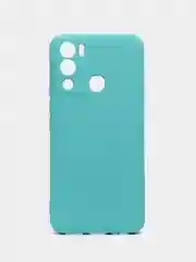 Бирюзовый чехол силиконовый Silicone Cover для Infinix Hot 12i (Инфиникс Хот 12Ай)