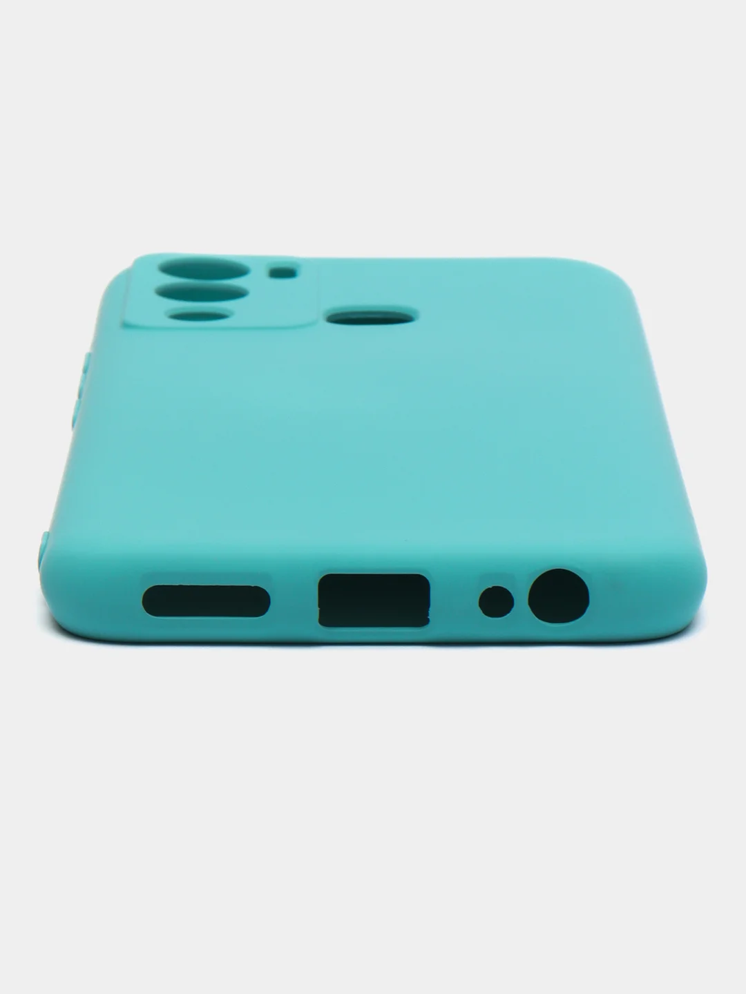 Бирюзовый чехол силиконовый Silicone Cover для Infinix Hot 12i (Инфиникс Хот 12Ай)