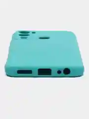 Бирюзовый чехол силиконовый Silicone Cover для Infinix Hot 12i (Инфиникс Хот 12Ай)