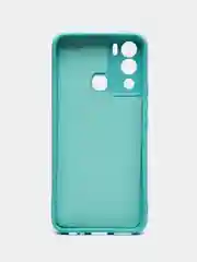 Бирюзовый чехол силиконовый Silicone Cover для Infinix Hot 12i (Инфиникс Хот 12Ай)