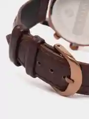 Шоколадный мужские наручные часы Ochstin 6050A с хронографом в подарочной упаковке