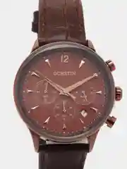 Шоколадный мужские наручные часы Ochstin 6050A с хронографом в подарочной упаковке