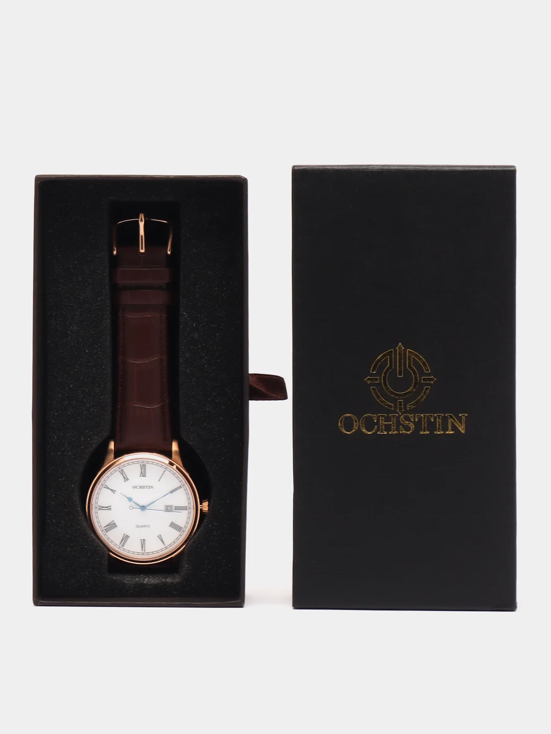 Коричневый мужские наручные часы Ochstin 6022GB в подарочной упаковке