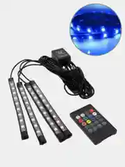 Светодиодная RGB-лента, с пультом. Подсветка ног и салона авто от прикуривателя или USB