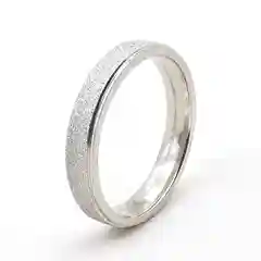 Серебряный кольцо стальное, 4 мм