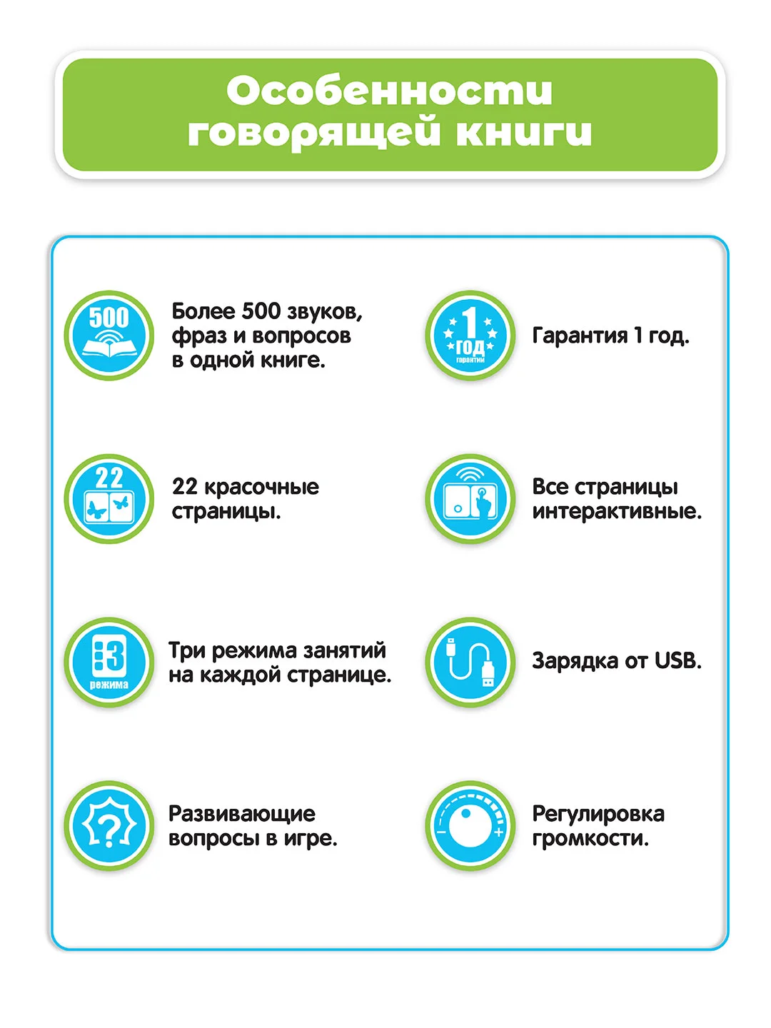 Говорящая книга для детей Нажималка Цифры