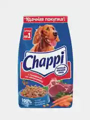 Сухой корм для собак Chappi "Сытный мясной обед", с говядиной по-домашнему, 2,5 кг
