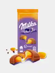 Шоколад молочный Milka с карамельной начинкой 90 гр