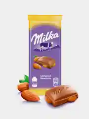 Шоколад молочный Milka с цельным миндалем, 80 г