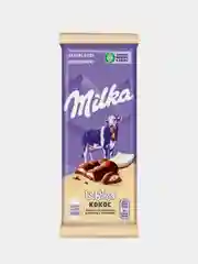 Шоколад молочный пористый "Milka Bubbles" c кокосовой начинкой, 87 г