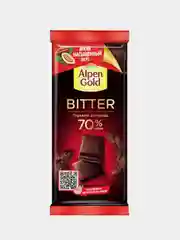 Шоколад ALPEN GOLD, горький 70%, 75 г