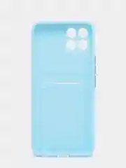Ледяной силиконовый чехол для Infinix Smart 6 HD (Смарт 6 Хд), с карманом для карт