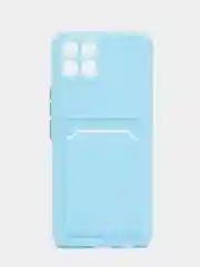 Ледяной силиконовый чехол для Infinix Smart 6 HD (Смарт 6 Хд), с карманом для карт