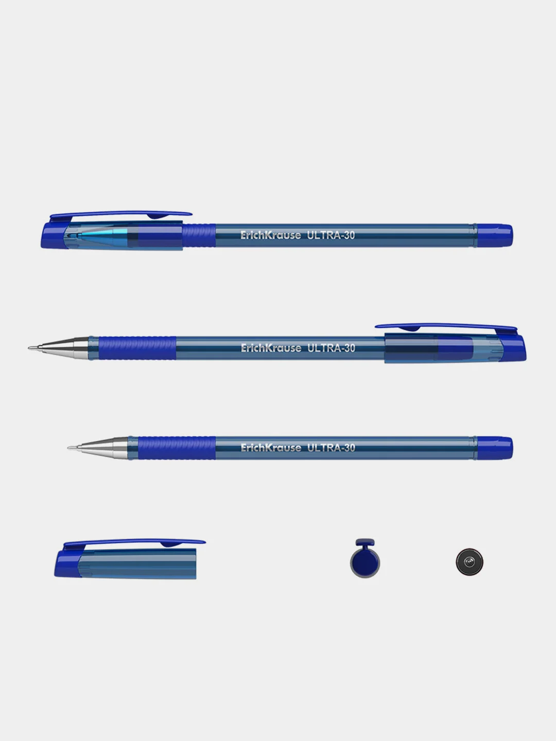 Ручка шариковая ErichKrause® ULTRA-30 Original, цвет чернил синий (в коробке по 12 шт.)