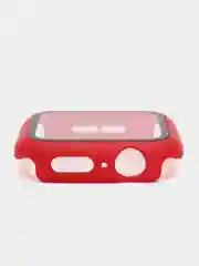 Красный бампер с защитным стеклом и ремешком для Apple Watch 38/40/41/42/44/45/49