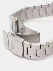 Серебряный мужские наручные часы Lige 9821 c хронографом, в подарочной упаковке