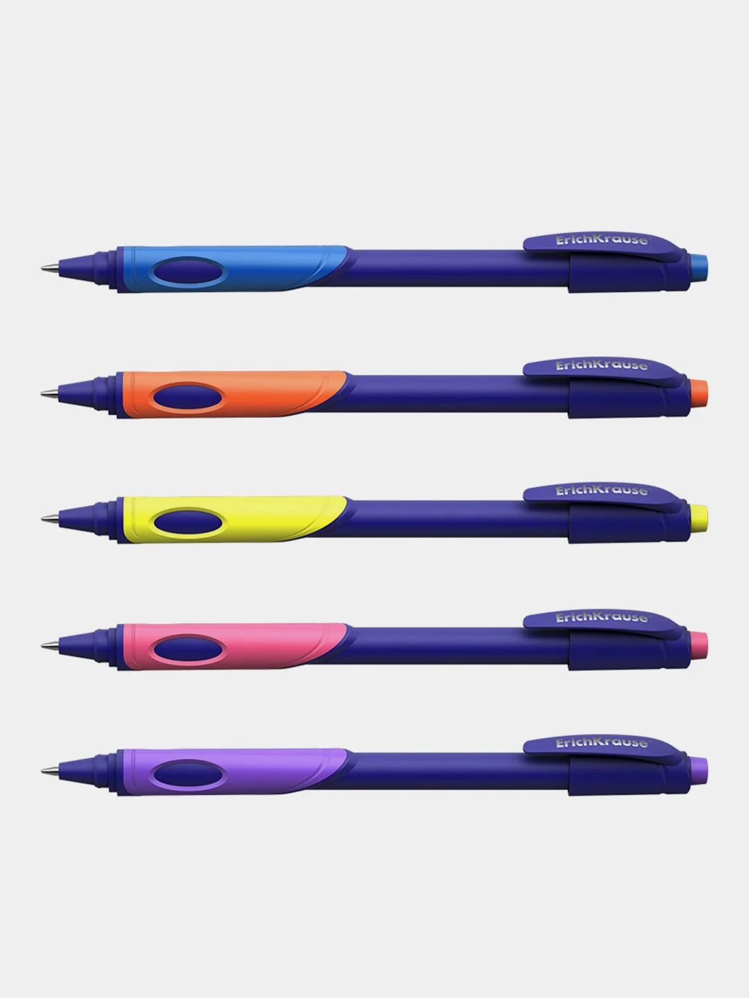 Ручка шариковая ErichKrause ErgoLine Kids, Ultra Glide Technology, синий, 2 шт.