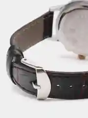 Тёмно-бордовый мужские наручные часы Lige 9810 с хронографом, в подарочной упаковке