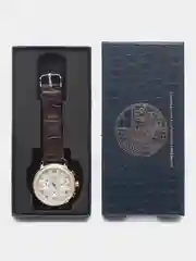Тёмно-бордовый мужские наручные часы Lige 9810 с хронографом, в подарочной упаковке