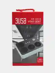 Угольный сетевой фильтр с USB разъемами, удлинитель с USB портами