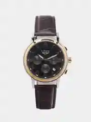 Багровый мужские наручные часы Lige 9810 с хронографом, в подарочной упаковке
